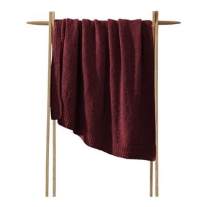 Sunday Citizen NWT Snug Lap Throw Cherry Lacquer